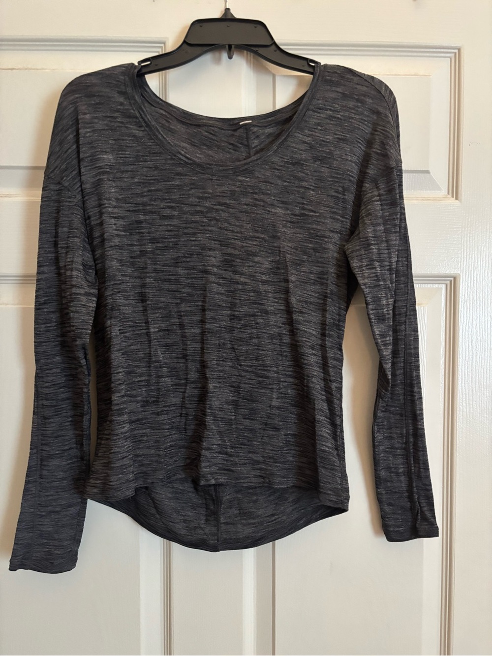 Long Sleeve Heathered Gray Lululemon Top